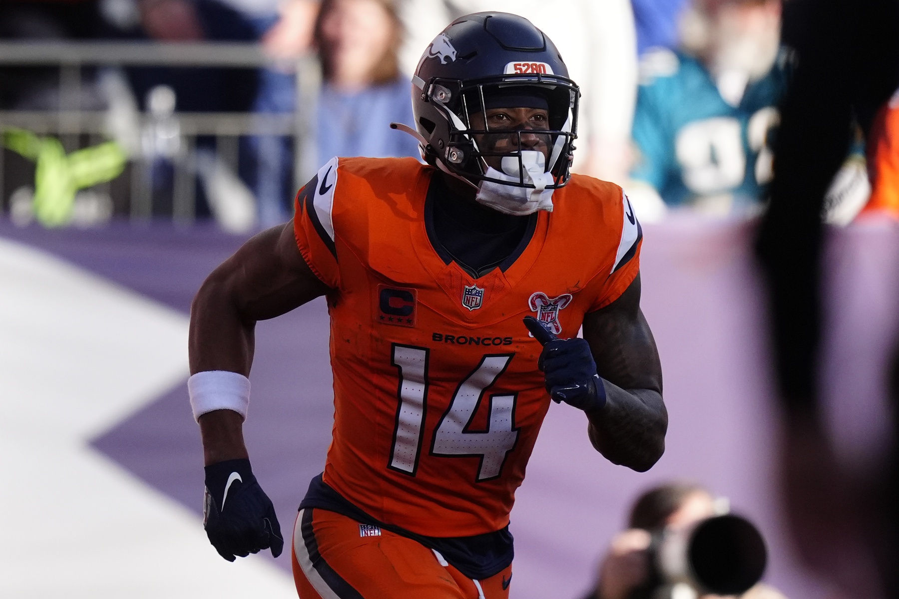 NFL confidence pool picks Week 17 Courtland Sutton Denver Broncos