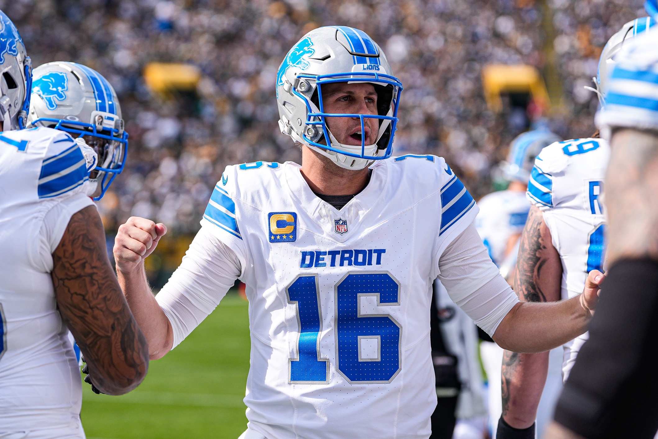 NFL confidence pool picks Week 2 Jared Goff Detroit Lions