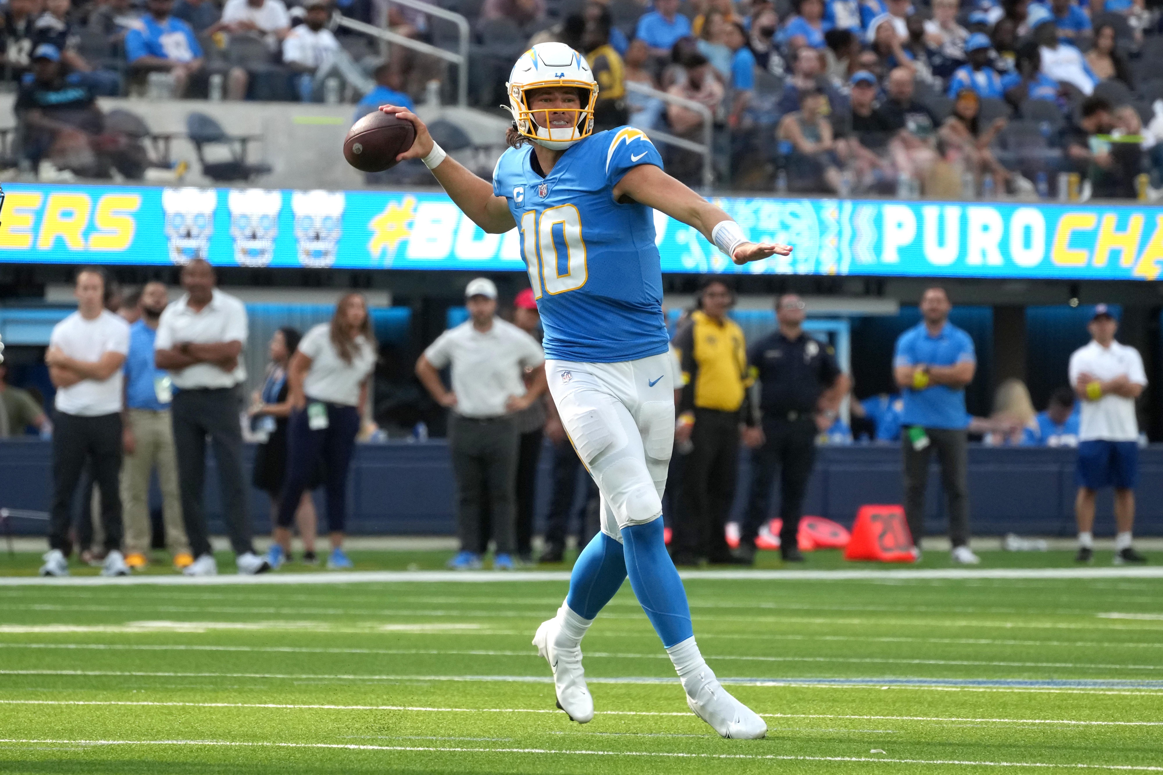 NFL confidence pool picks Week 4 Justin Herbert Los Angeles Chargers