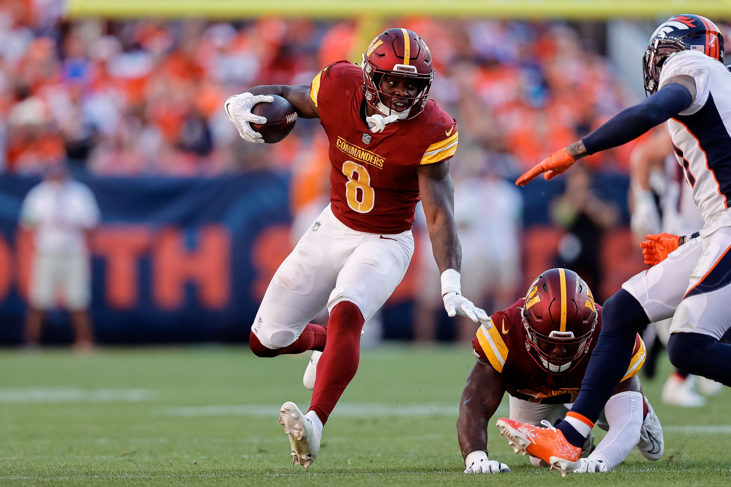 nfl picks Brian Robinson Washington Commanders predictions best bet odds