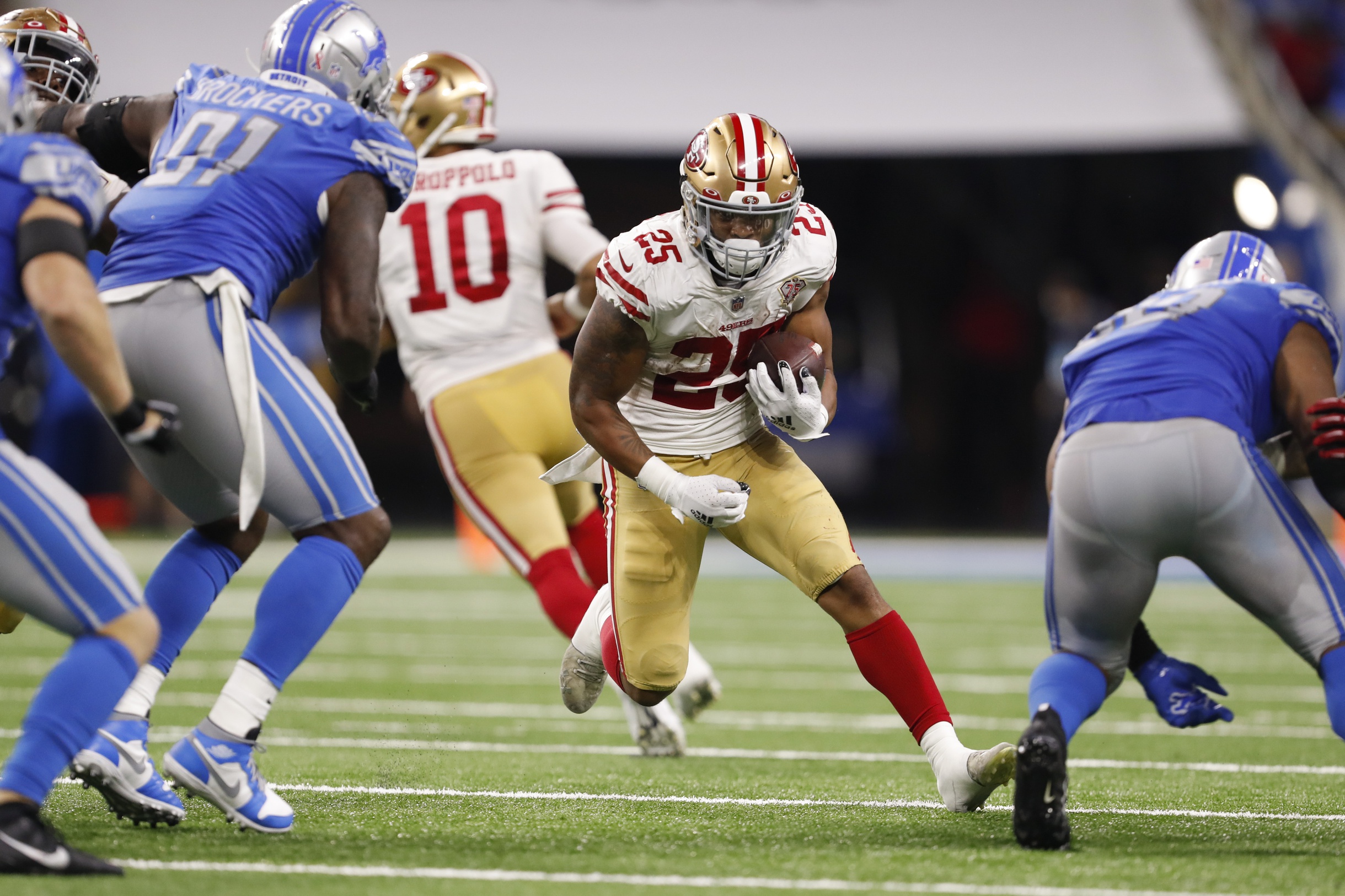 nfl picks Elijah Mitchell san francisco 49ers predictions best bet odds