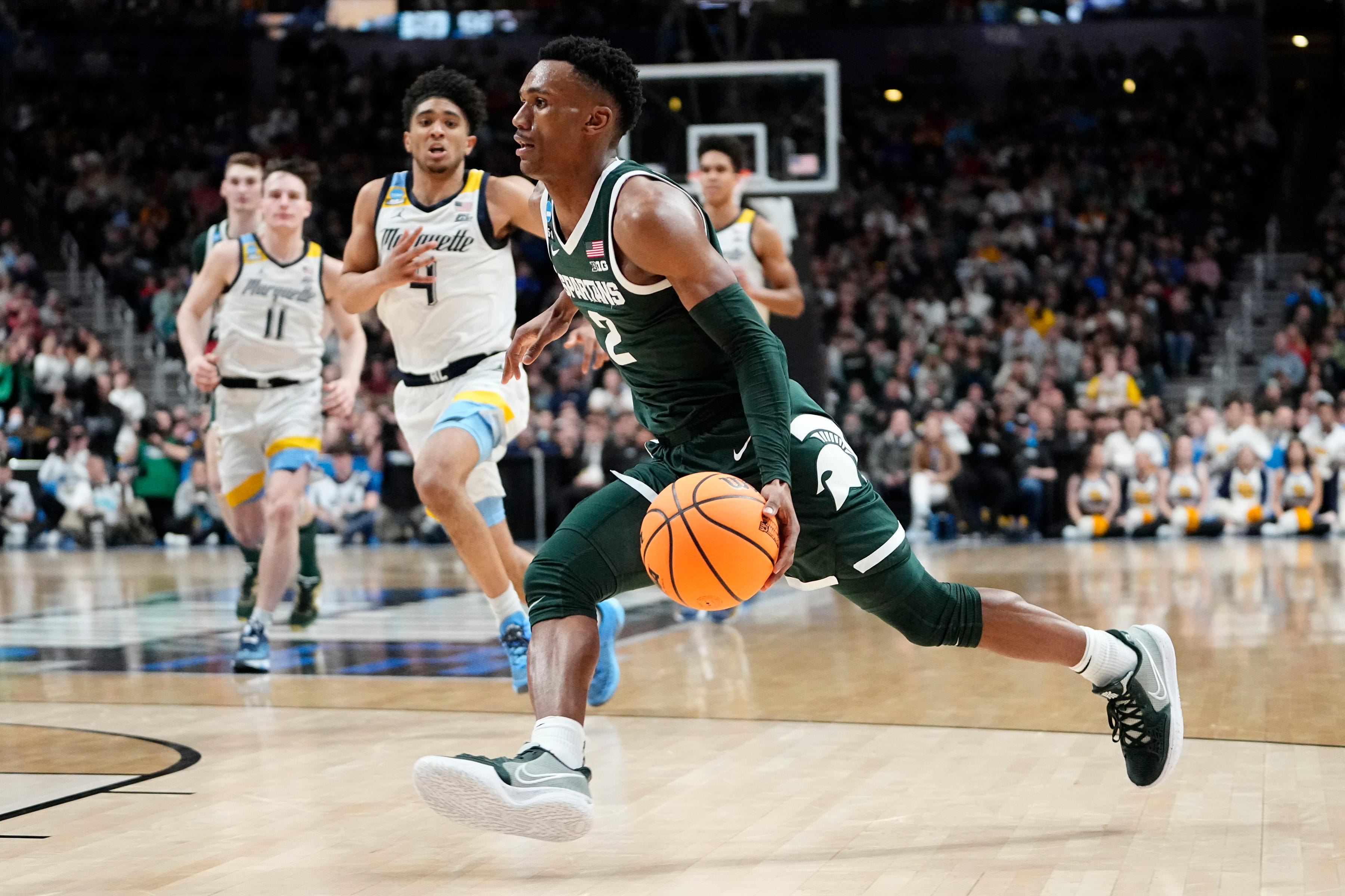 Sweet 16 bracket predictions Tyson Walker Michigan State Spartans