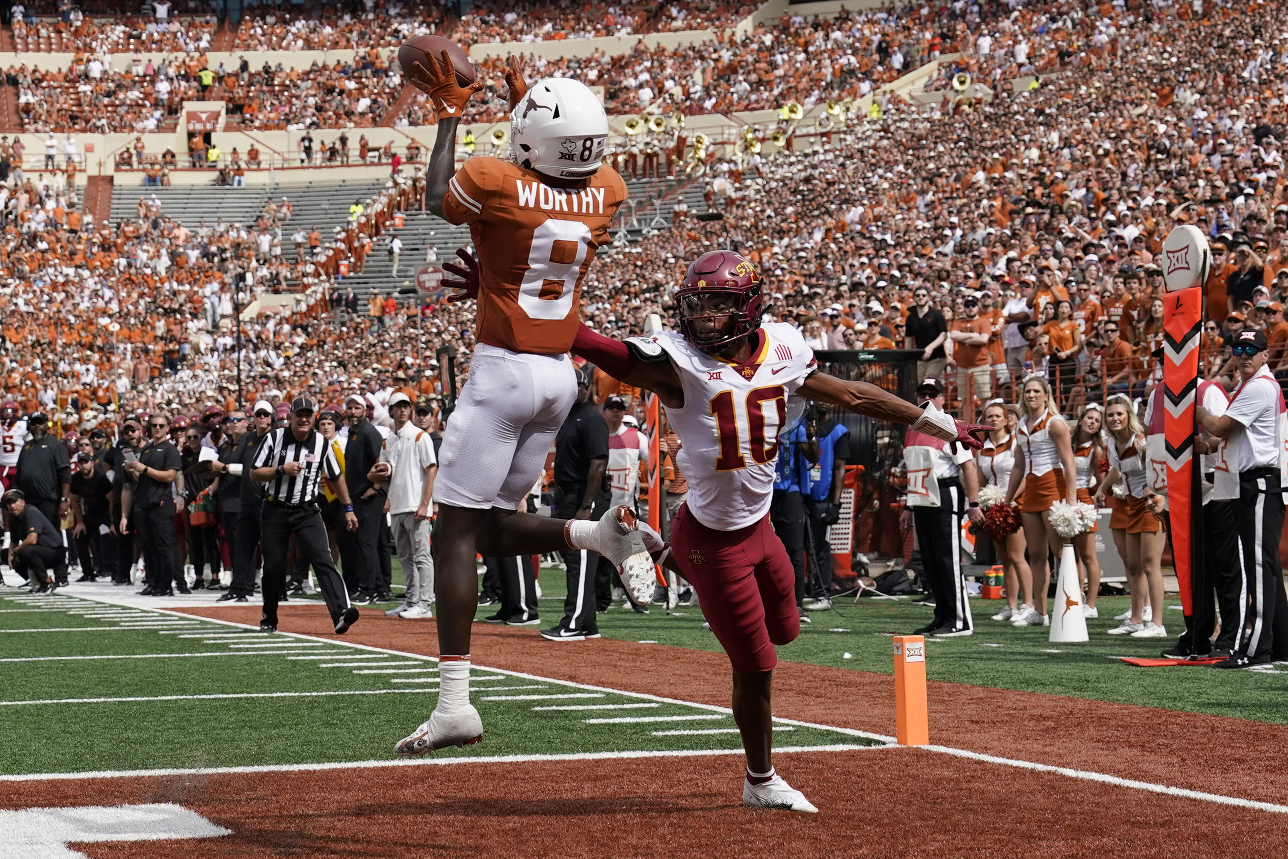 Texas Longhorns football predictions Xavier Worthy 