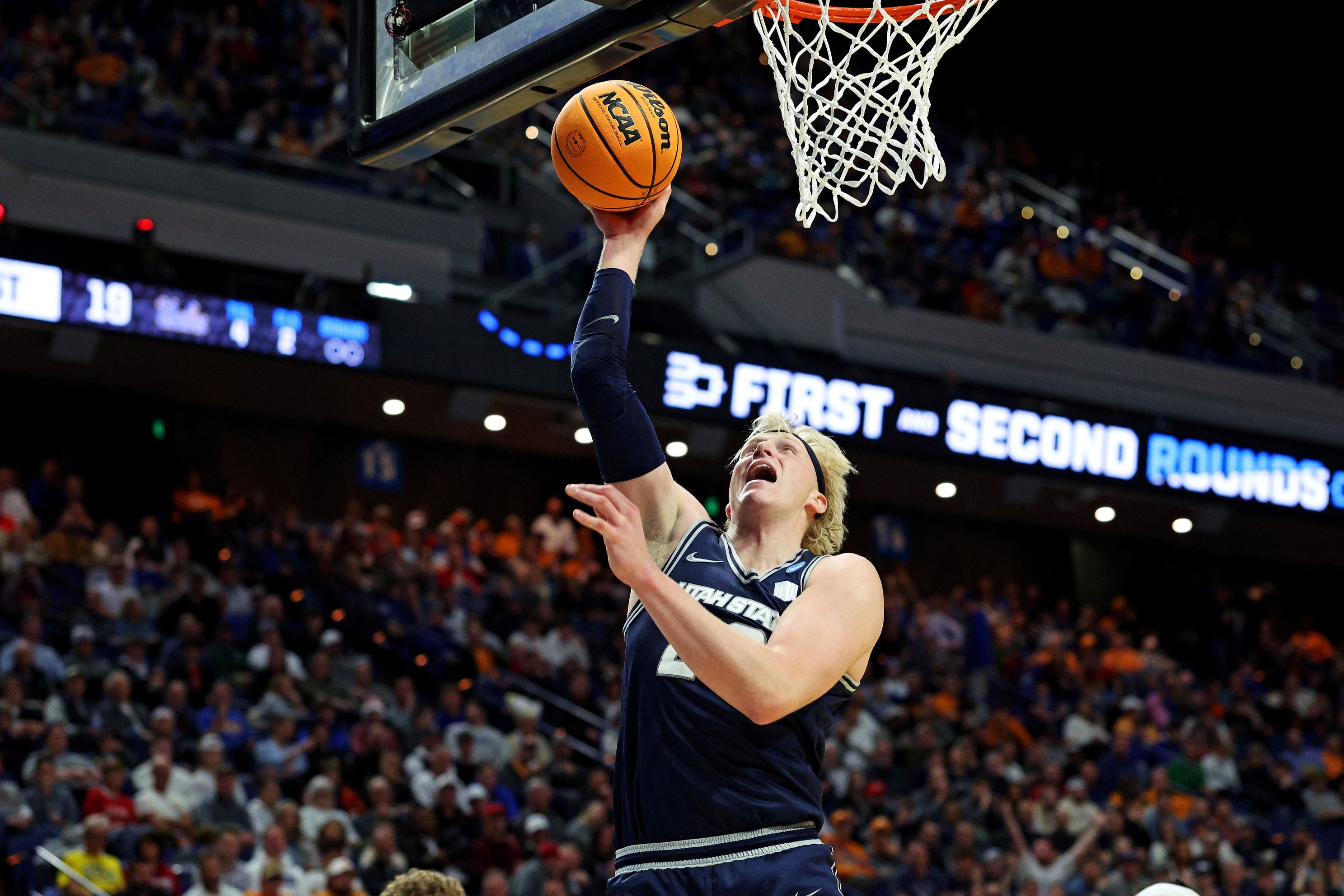 college basketball picks Karson Templin Utah State Aggies predictions best bet odds