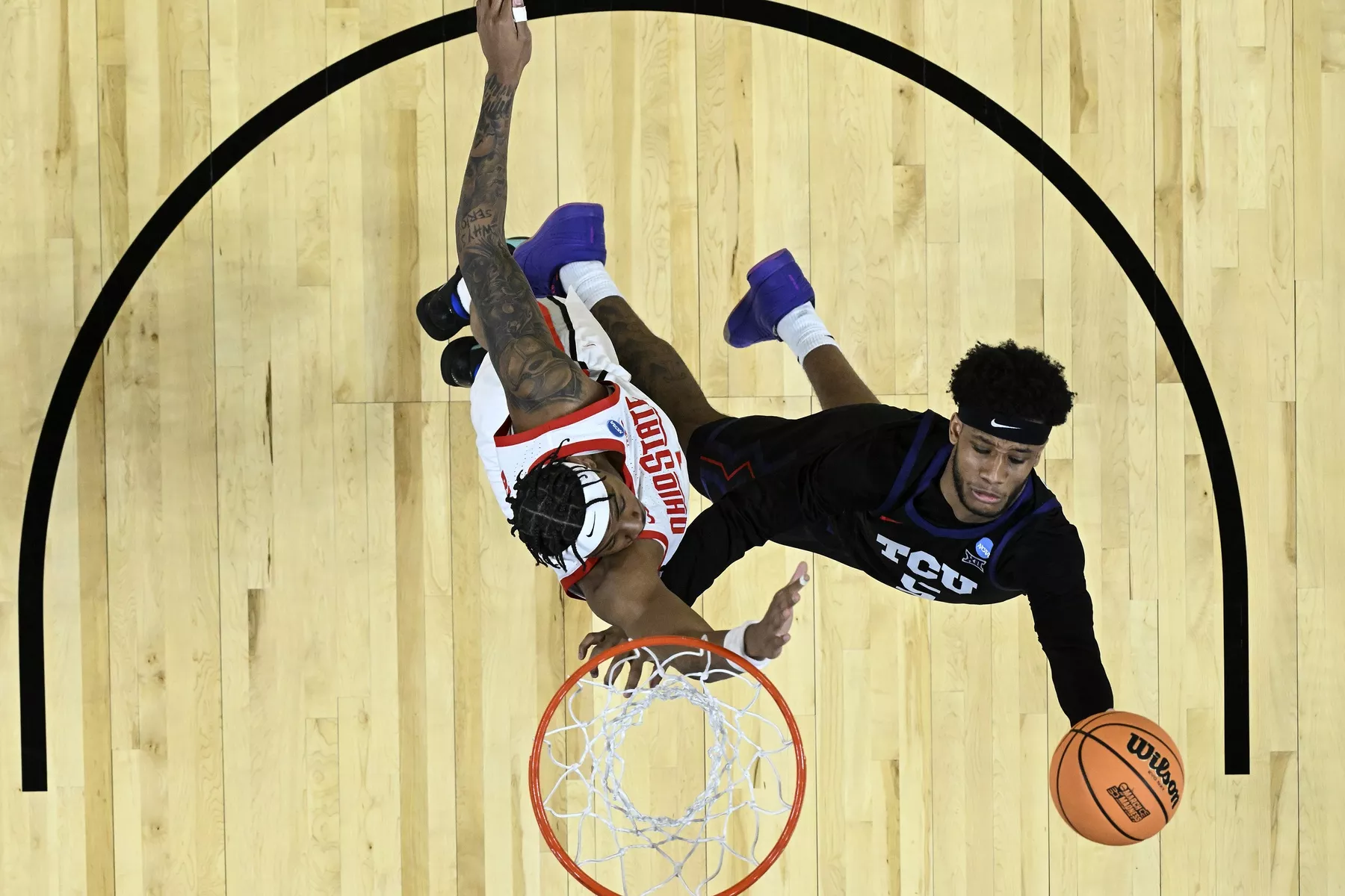 College basketball predictions TCU Horned Frogs Micah Robinson betting odds