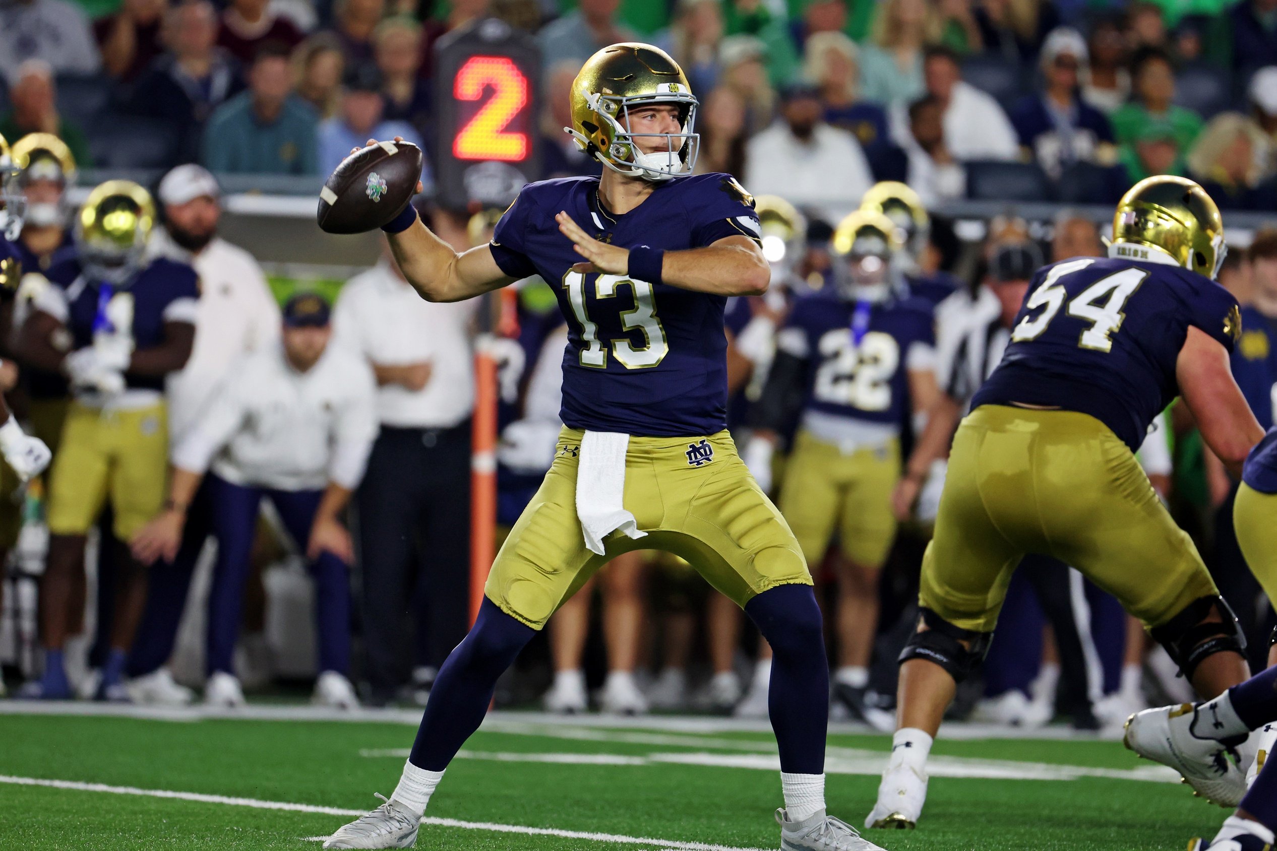 college football picks CJ Carr Notre Dame Fighting Irish predictions best bet odds