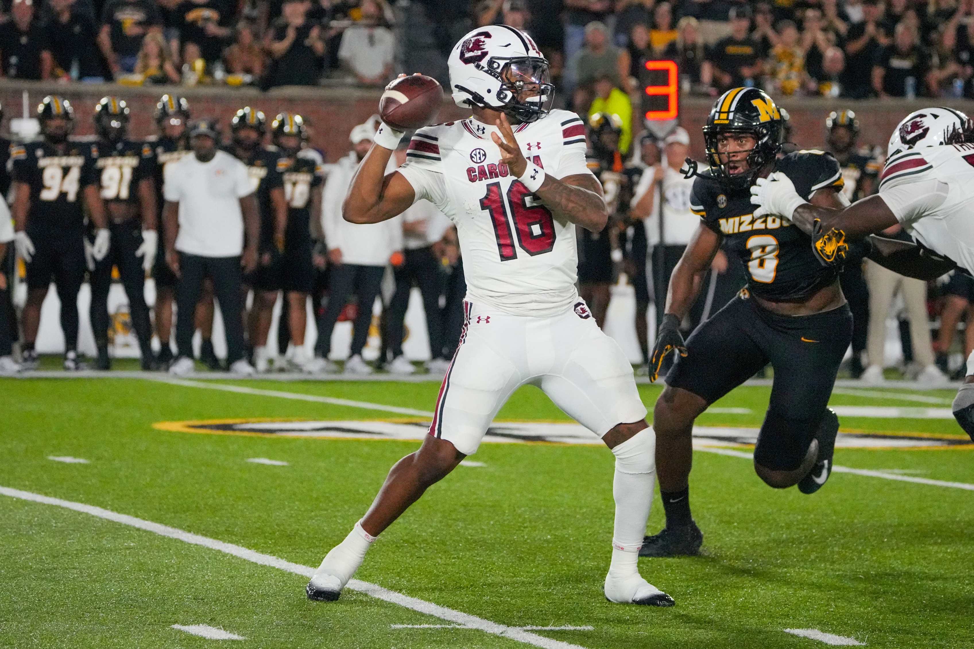 college football picks LaNorris Sellers South Carolina Gamecocks predictions best bet odds