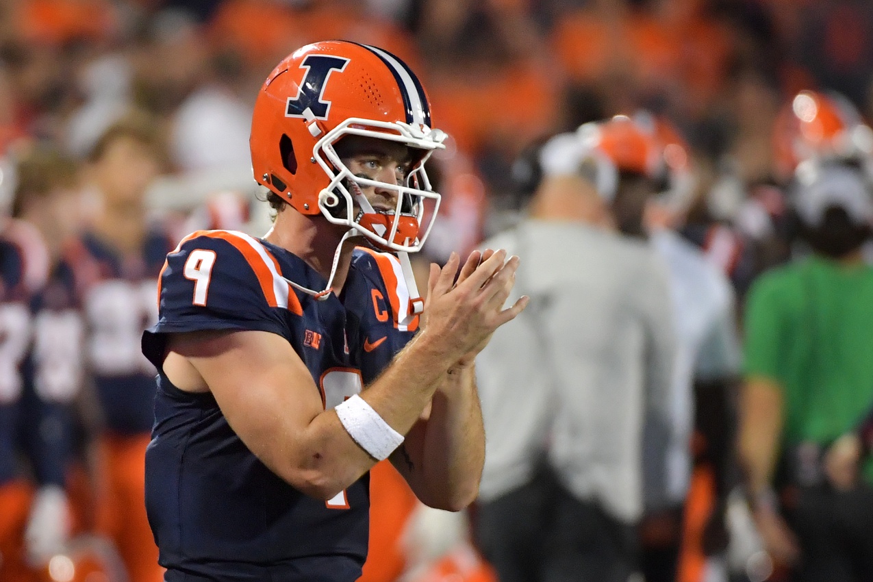 College Football Predictions Luke Altmyer Illinois Fighting Illini Betting Odds