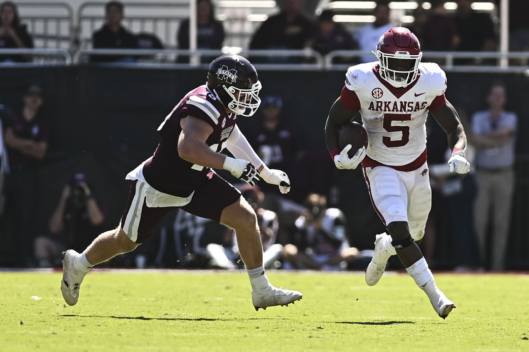 college football picks Raheim Sanders arkansas razorbacks predictions best bet odds