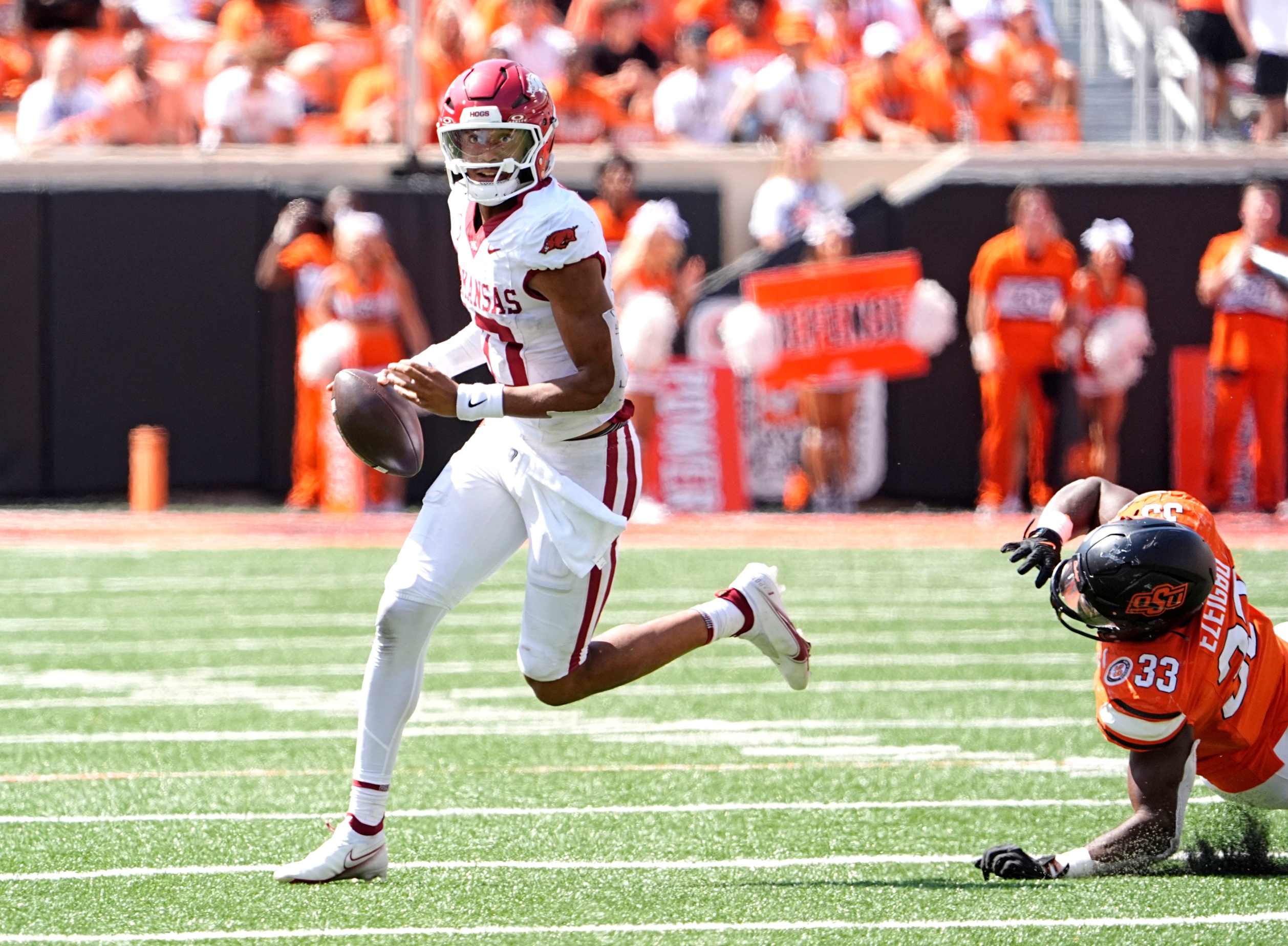 College football picks Taylen Green Arkansas Razorbacks predictions best bet odds
