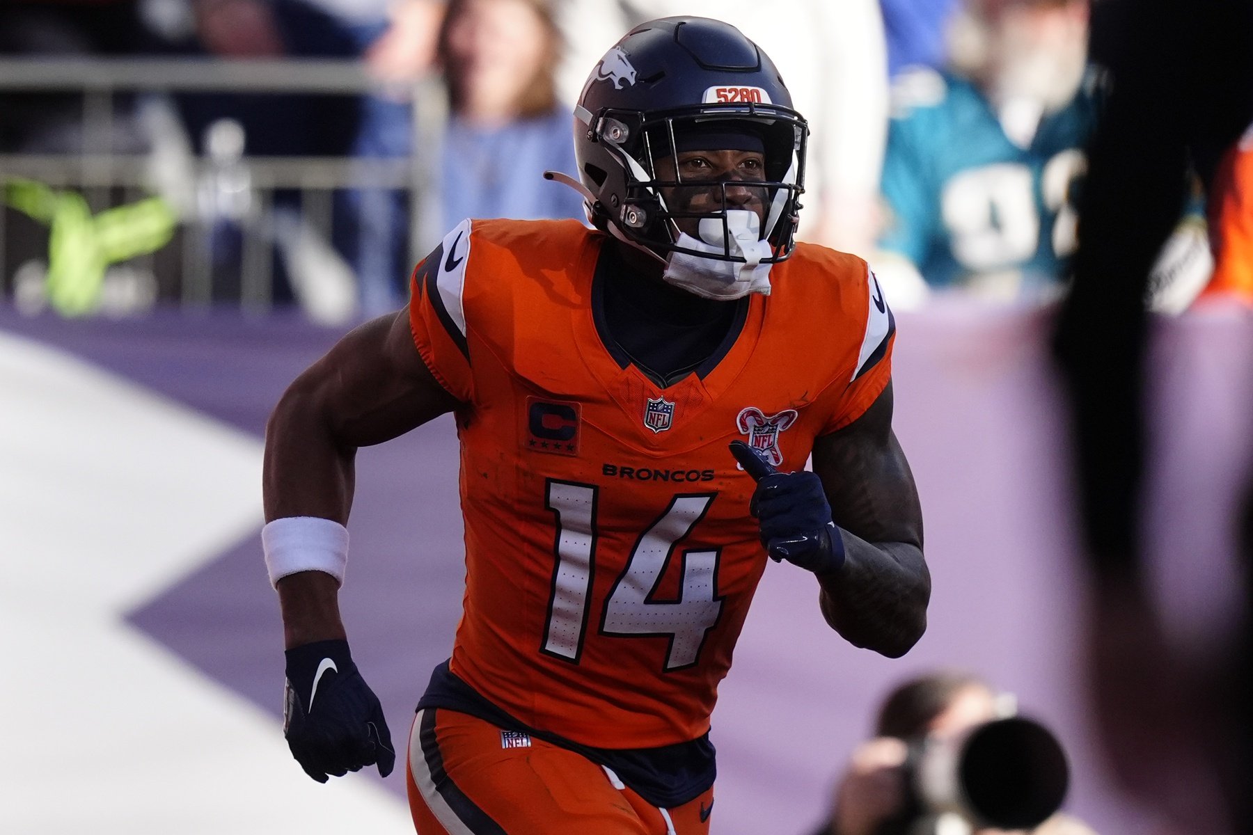 NFL confidence pool picks Week 17 Courtland Sutton Denver Broncos