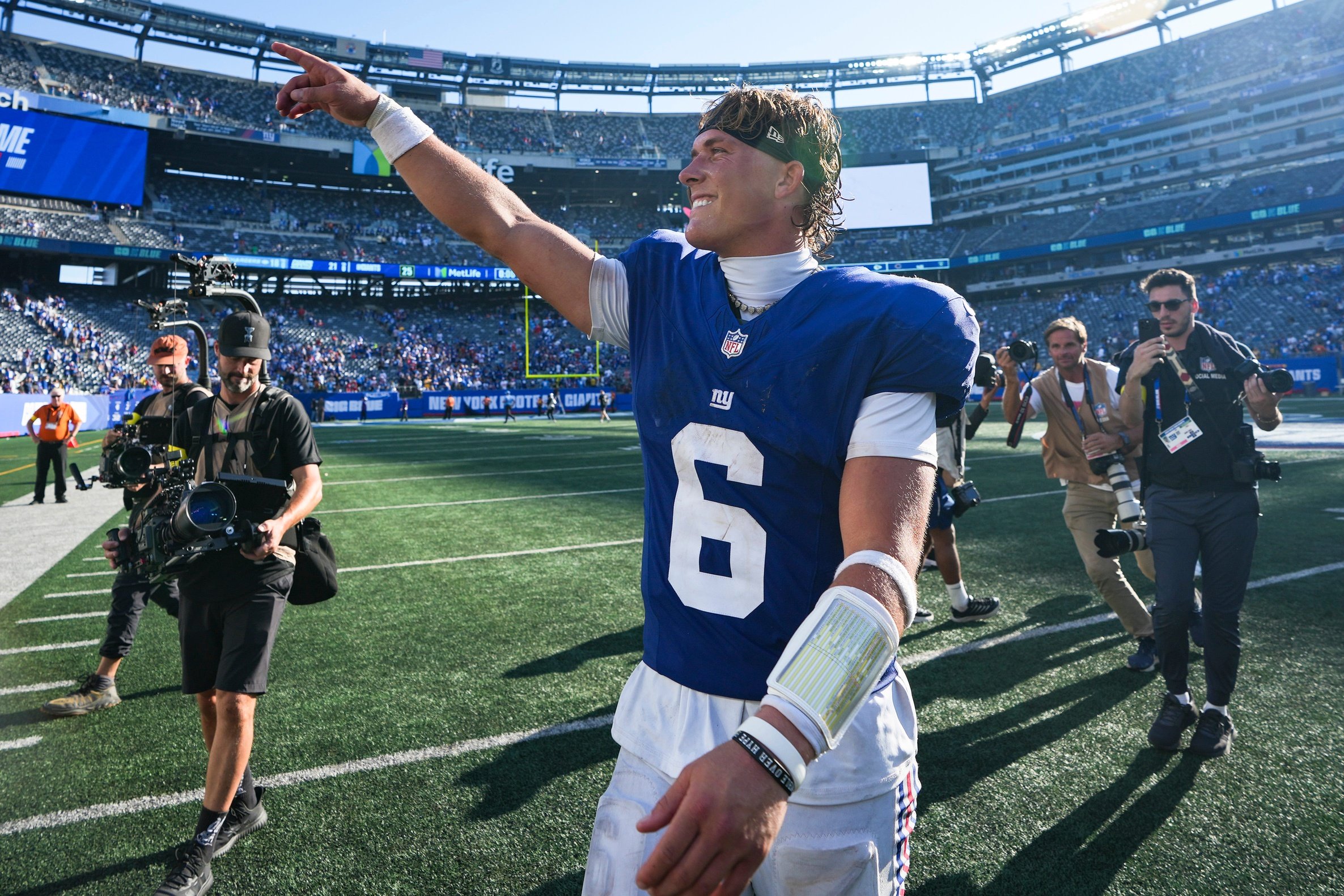 NFL office pool picks Week 5 Jaxson Dart New York Giants