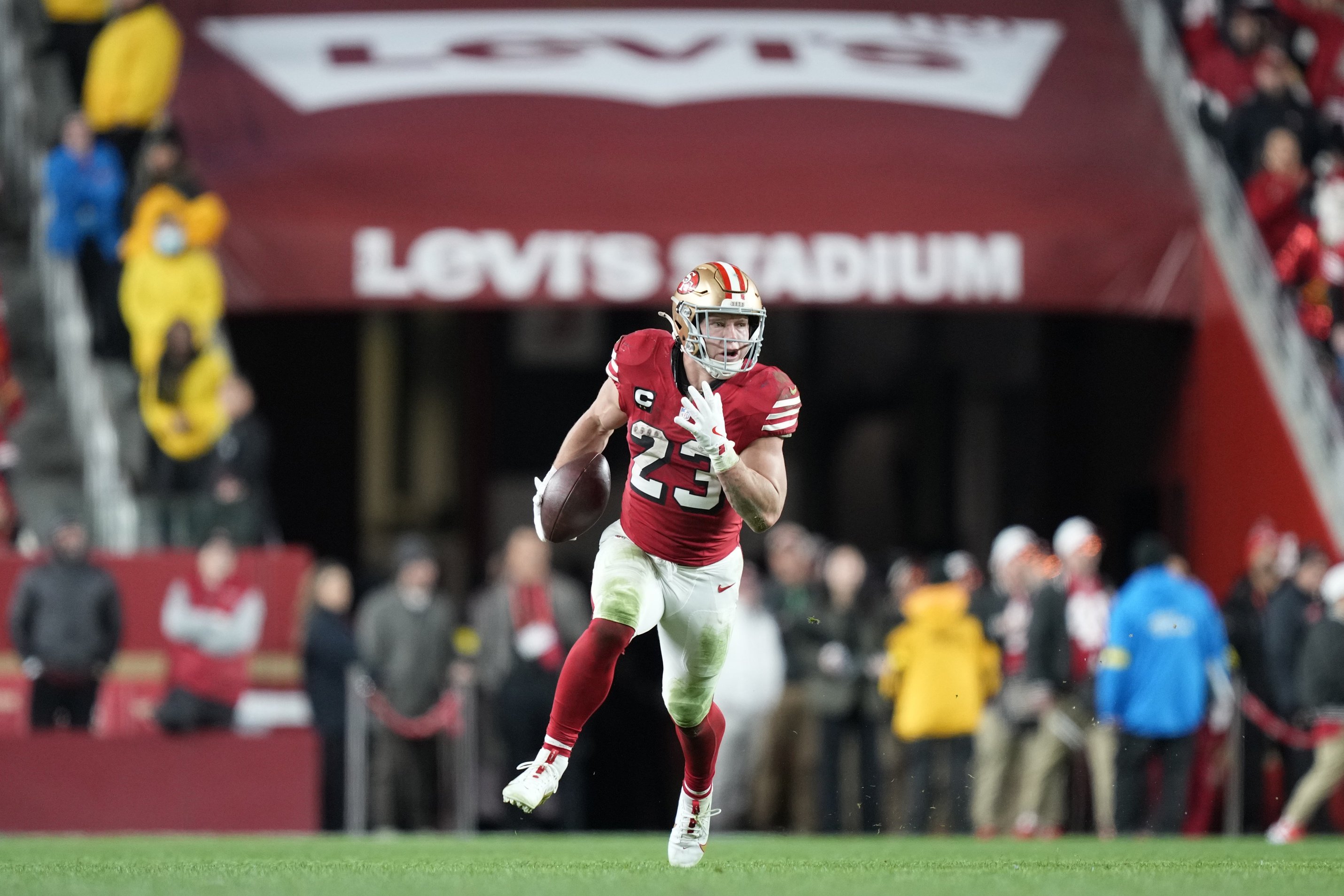 nfl picks Christian McCaffrey San Francisco 49ers predictions best bet odds