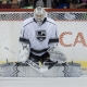 Goalie Ben Scrivens of the Los Angeles Kings