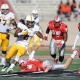 Running back Brian Hill of the Wyoming Cowboys