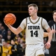 College basketball hot and cold ats and over under Bennett Stirtz Iowa Hawkeyes