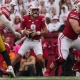 NCAA football predictions Week 8 opening line report Tanner Mordecai Wisconsin Badgers