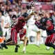 NCAA football predictions Week 9 opening line report handicapping Haynes King Texas A&M Aggies