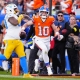 NFL betting predictions divisional round opening line report Bo Nix Denver Broncos