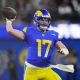 NFL betting predictions Week 15 opening line report Baker Mayfield Los Angeles Rams