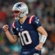 NFL betting predictions Wild Card Round opening line report Drake Maye New England Patriots