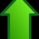 upward arrow