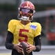 Washington Commanders season win total picks Jayden Daniels