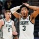 March Madness bracket predictions South Region Jaden Akins Michigan State Spartans