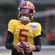 Washington Commanders season win total picks Jayden Daniels